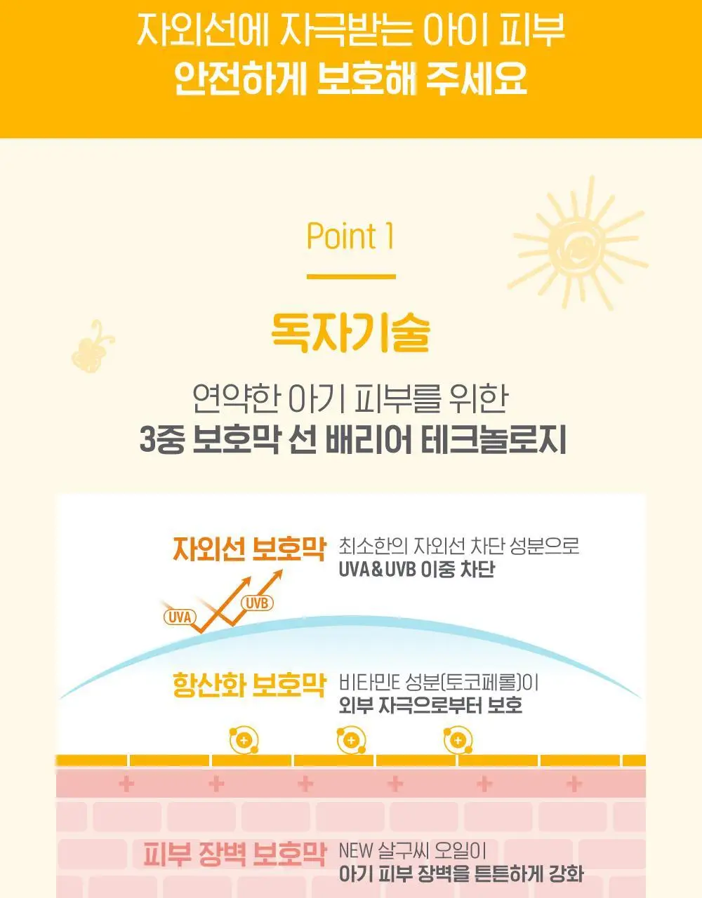[키드 선크림]바이오더마 포토덤 페디아트릭스 레 SPF50+ 100ml 상세페이지 5